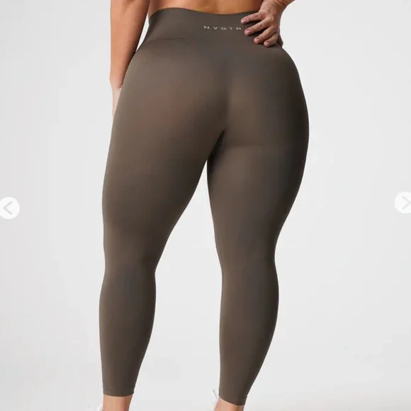 NVGTN Olive Solid Seamless Leggings - Picture 2 of 6